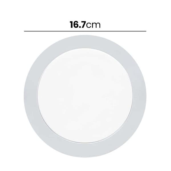 LED-paneler - AVIZAR - Rundt LED-panel 3W 16,7 cm - 3W - Diameter 16,7 cm - Indbygningsmodel Vit