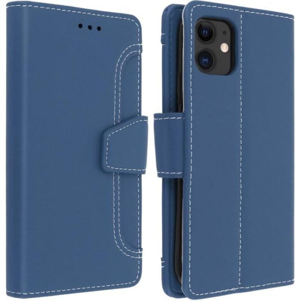 Apple iPhone 11 Cover Folio Wallet Stand Funktion Blå Blå