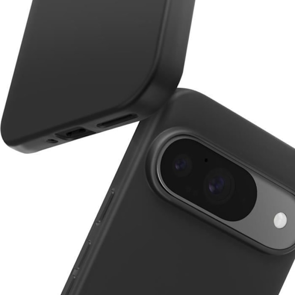 Coque - MAYAXESS - Google Pixel 9 och 9 Pro - Mjukt Silikon - Stötskydd - Elegant Svart