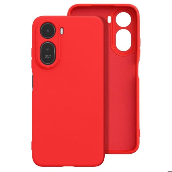 Redmi A7 Pro Soft-Touch -silikoni Fast Cover -kuori punainen Röd