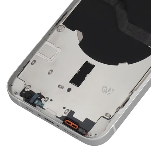 Täydellinen runko iPhone 12:lle - AVIZAR - Keskikehys ja takaikkuna Valkoinen Vit