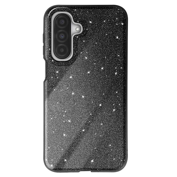 Glitrende stødsikker cover til Samsung Galaxy A26 i sort Svart