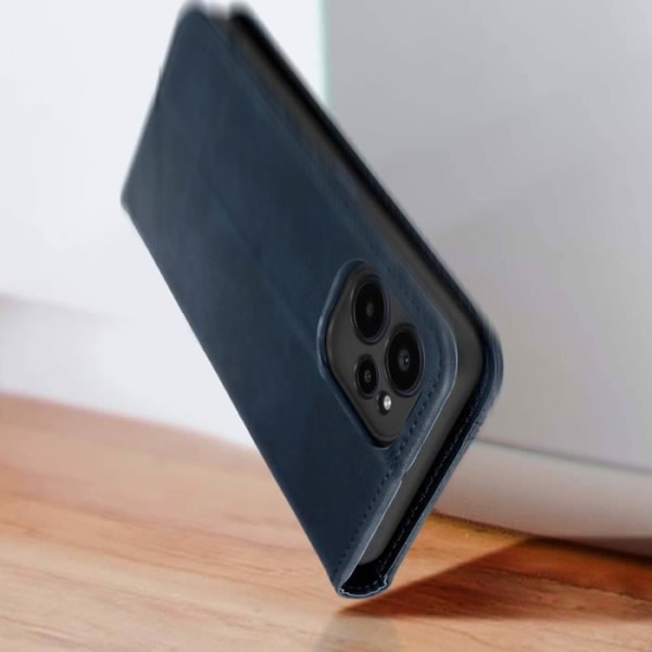 Realme 9i 5G ja Realme 10 5G Case Wallet Flip and Video Support Blue Blå