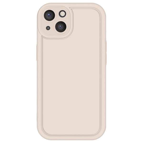 Skyddsfodral för iPhone 13 Silikon Mjuk Beröring Upphöjda Kanter Beige Beige