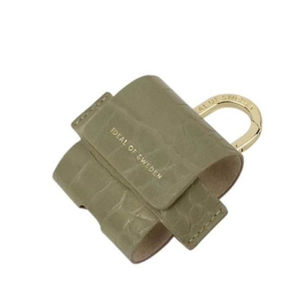 Mini Sac AirPods 3 - IDEAL OF SWEDEN - Model Flo - Syntetisk læder - Grøn - Karabinhage Grön