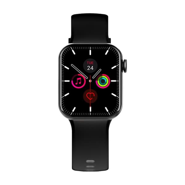 Smartwatch - BIGBEN CONNECTED - Square - Sort - Batterilevetid 7 dage - IP67 Svart