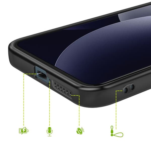 Silicone Cover til Redmi Note 15 Pro 4G Stødabsorberende Mayaxess Sort Svart