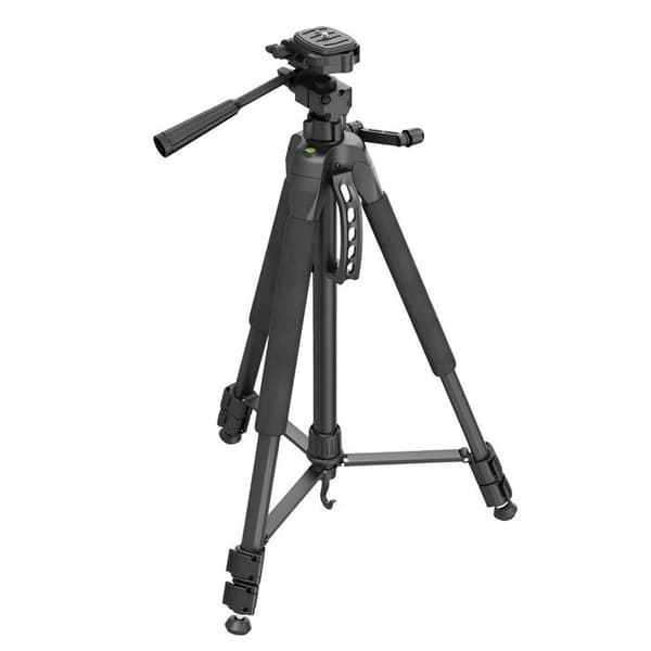Stativ med Smartphone- og Kamera-rotator 360° Sort