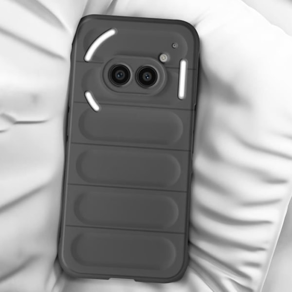 Taske til Nothing Phone 2a - AVIZAR - Sort - Blød silikone - Skridsikret design Svart