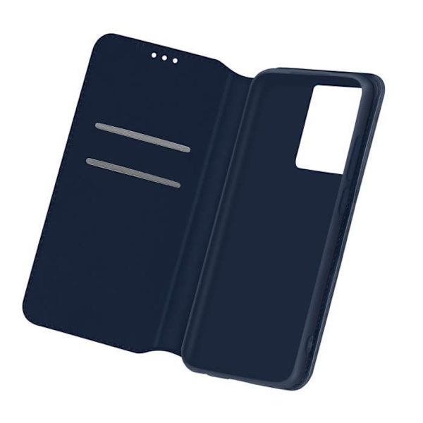Folio Plånbok - AVIZAR - Samsung Galaxy S21 Ultra - Ekologisk läder - Nattblå - Stödfunktion Midnattsblå