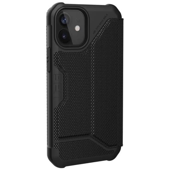 Etui pung - UAG - Metropolis - iPhone 12 Mini - Kevlar Sort - Stødresistent Sort