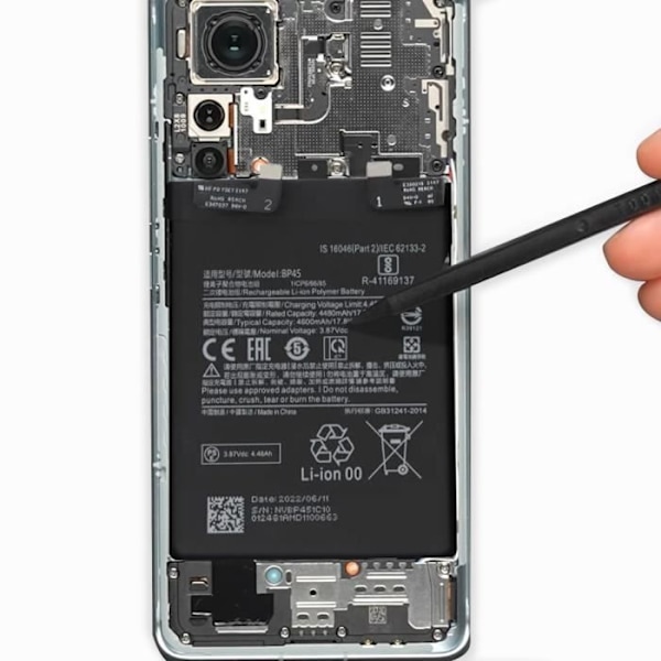 Internt batteri - Xiaomi - 12 Pro - 4600mAh - Sort - BP45 kompatibel