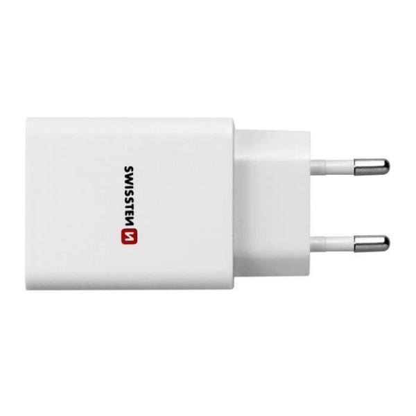 Swissten GaN 30W USB + USB-C verkkovirtalaturi