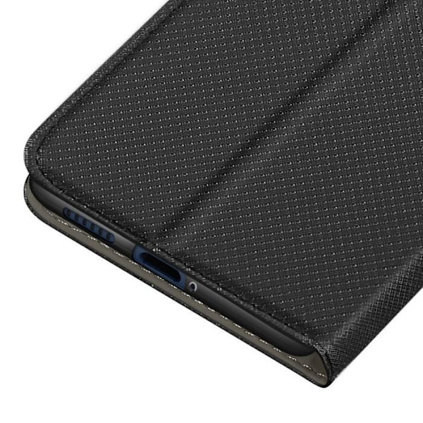 Etui til Samsung Galaxy M35 - AVIZAR - Sort klap - Kortholder - Støtte - Semi-stiv Svart