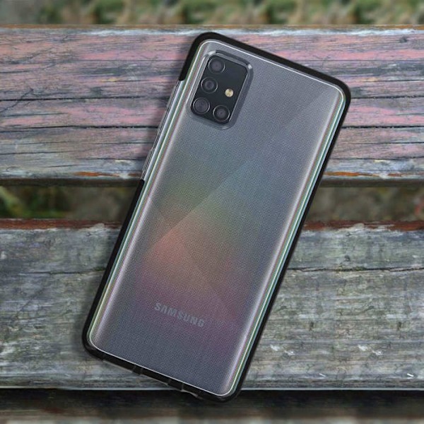 Coque Galaxy A51 Skydd Flexibla Förstärkta Hörn Akashi Svart Svart