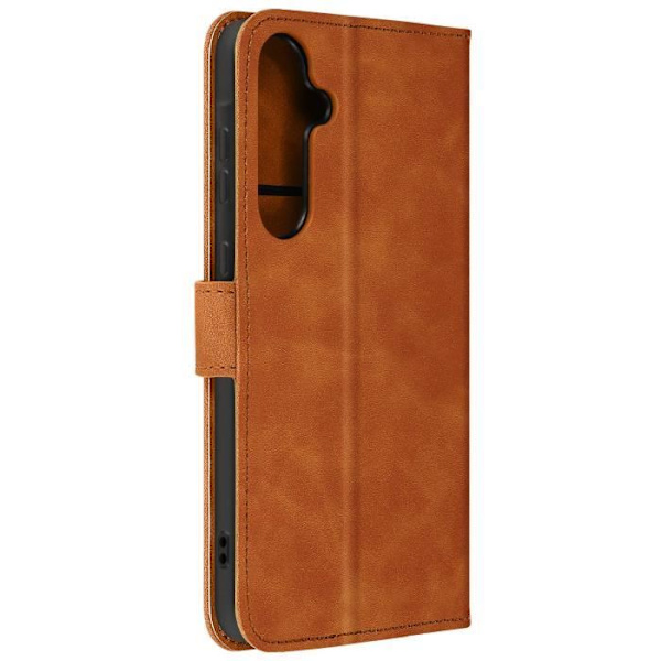 Skal till Samsung A35 5G - AVIZAR - Tender Book - Plånbok - Video Support - Camel kastanj