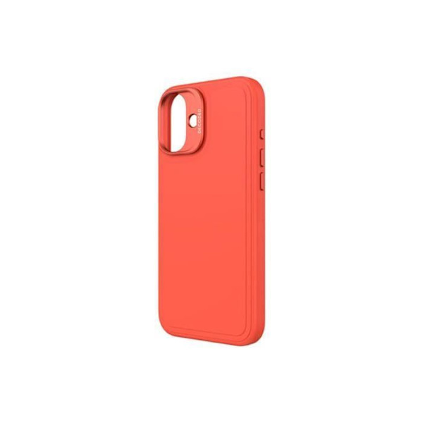 Coque - DEKODERA - iPhone 16 Plus - Antimikrobinen Silikoni - Yhteensopiva MagSafe - Oranssi Orange
