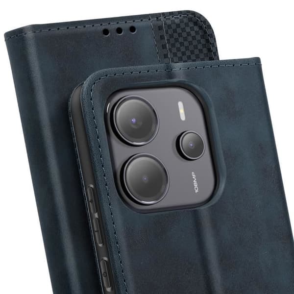 Mobilfodral - AVIZAR - Xiaomi Redmi Note 14 4G - Plånbok - Videostöd - Nattblå Blå