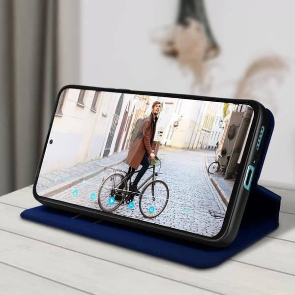 Xiaomi Redmi Note 11 Pro Plus etui - AVIZAR - Pungcover - Fuld beskyttelse - Videosupport midnattsblå