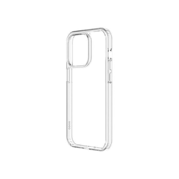 Hybrid transparent QDOS iPhone 14 Pro skal - grå - TU