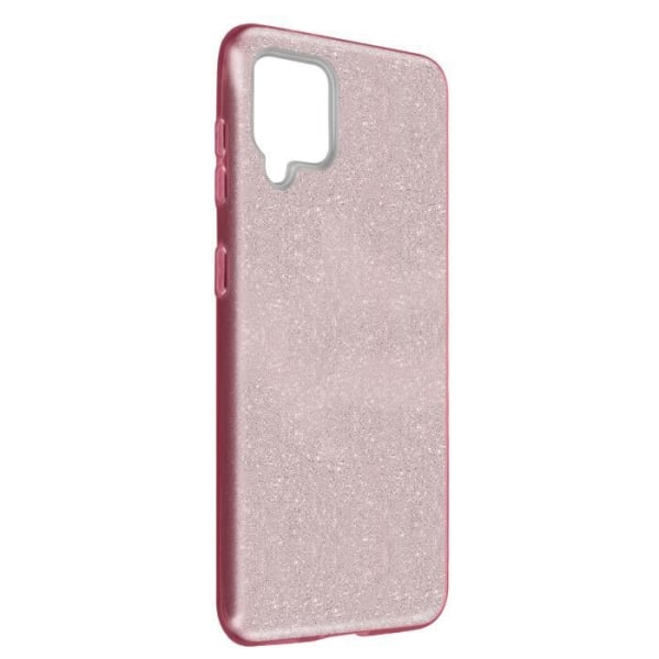 Skal till Samsung Galaxy A42 5G Glitter Avtagbar silikon Halvstyv rosa