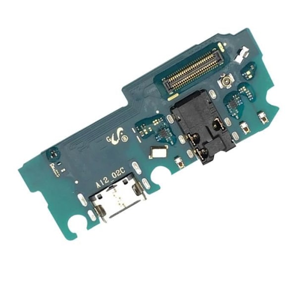 Laddningskontakt - Samsung - Galaxy A12 - USB Type C - 3,5 mm-uttag - Integrerad mikrofon Svart