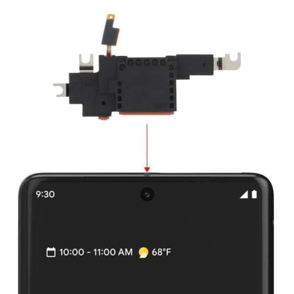 Intern högtalare för Google Pixel 7 Pro Relife Ersättningshörlur svart