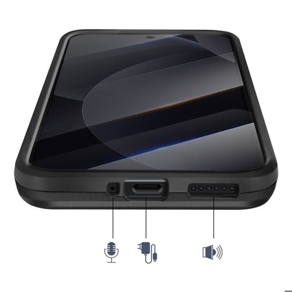 Skyddsfodral för Redmi Note 15 Pro Plus med svart magnetring Svart