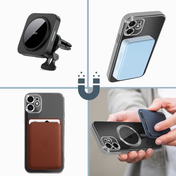 Coque MagSafe - Apple - iPhone 11 - Silikoni - Hopea - Pehmeä Pengar