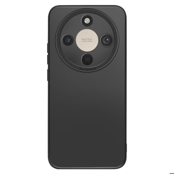 Silicone Cover til Honor Magic 8 Lite med Kamera Beskyttelsesramme Sort Svart