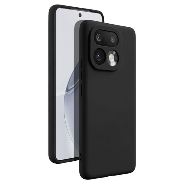 Silicone Soft-Touch Cover til Realme 16 Pro Fast Cover Serie Sort Svart