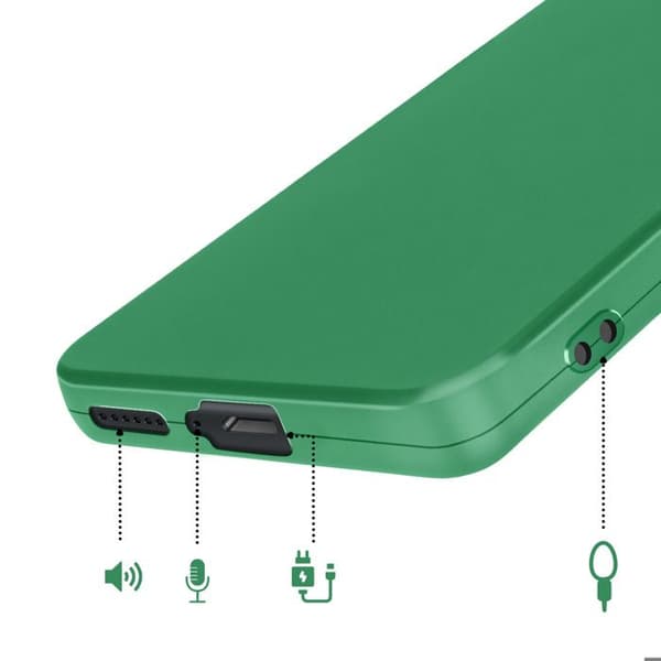 Siliconfodral för Redmi Note 15 med förstärkt kamerablock i grön Grön