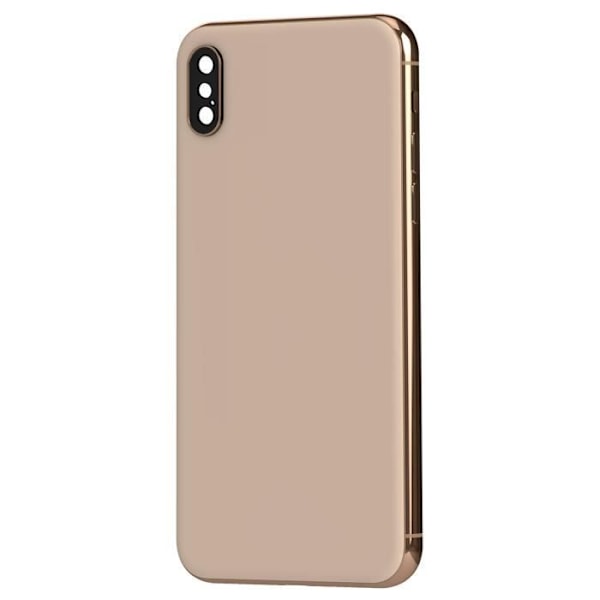 iPhone XS Max chassi med guld ersättande bakglas - AVIZAR - Modell - Gul - Vikt: 0 g. Gul