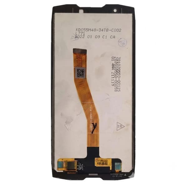 Fuldskærm til Crosscall Core X5 LCD-skærm med sort touchglas Svart
