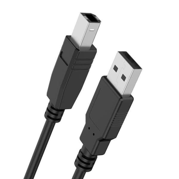 USB-B Han til USB-A Han 2.0 til Printer 1,5m Power Force Sort