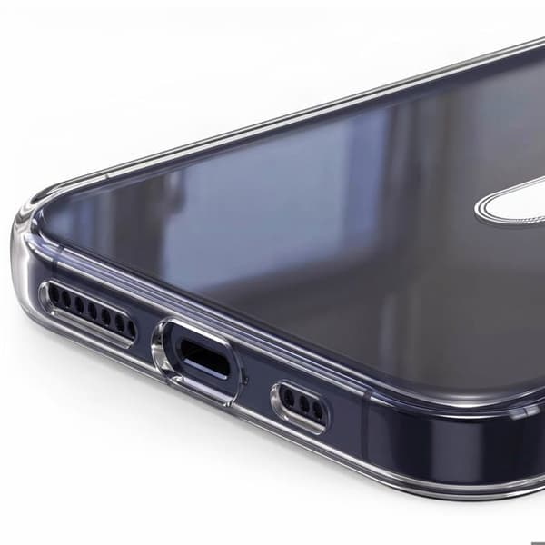 MagSafe-cover til iPhone 14 Plus Essential Design med Forstærkede Hjørner Zanaé Transparent Vit