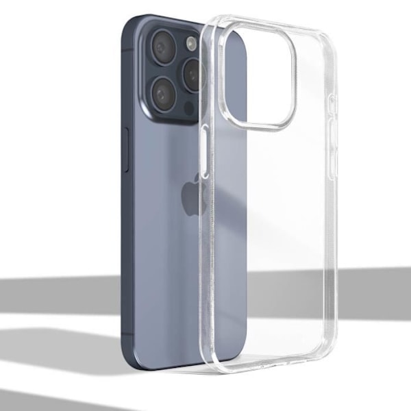 Cover til iPhone 15 Pro Soft Tynd Anti-gulning Pureflex Transparent - AVIZAR - Hvid - Glat - Blandet Vit