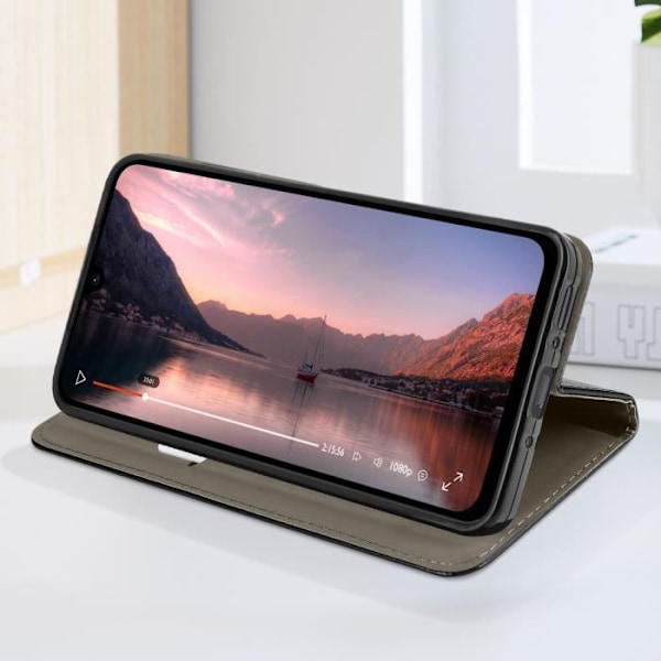 Samsung Galaxy A26 Fodral med Magnetiskt Portföljstöd Svart Svart