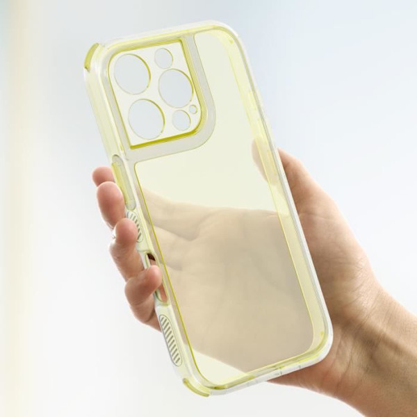Skal till iPhone 16 Pro Max - AVIZAR - Gul förstärkta stötfångarhörn Gul