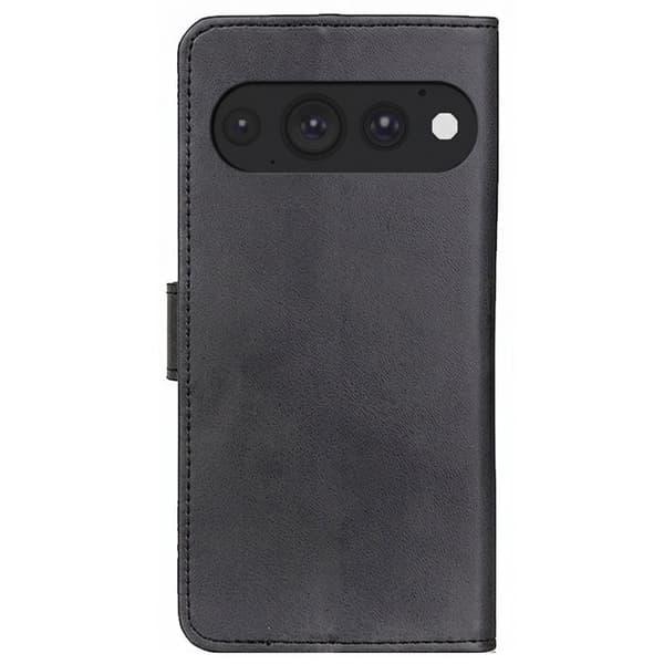 Etui til Google Pixel 11 Pro XL Læderlook med Støtte og Lommebokslåg Sort Svart