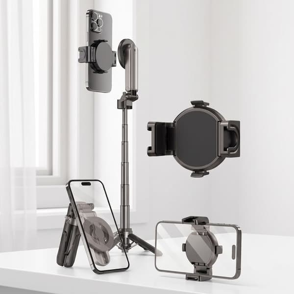 Mini Perche til Selfie MagSafe til Smartphone med Stativ 41cm og Greb