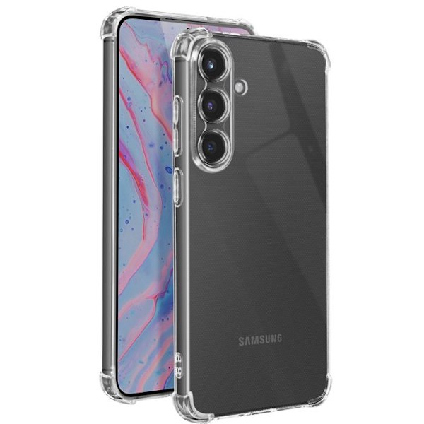 Skydd för Samsung Galaxy S25 Plus Stöttålig Flexibel Med Förstärkta Kantar Transparent Transparent