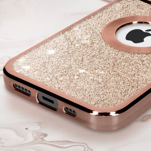 iPhone 12 Pro Max Cover Pink Glitter Cover