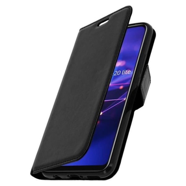 Housse - Huawei - Mate 20 lite - Ekologiskt läder - Plånbok - Videostöd Svart