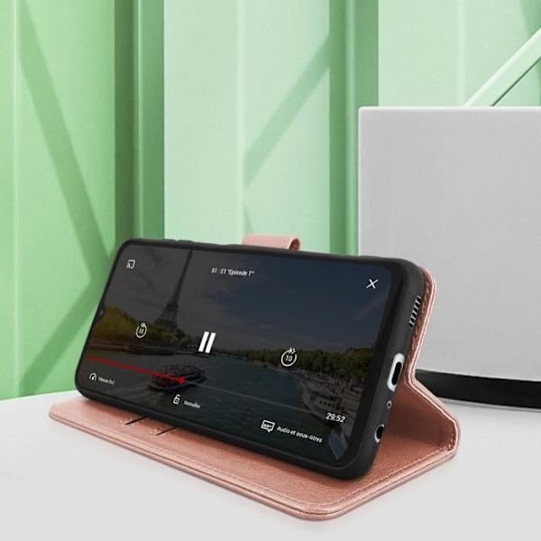 Housse - Samsung - Galaxy M23 - Pung - Video Støtte - Rosa Rosa