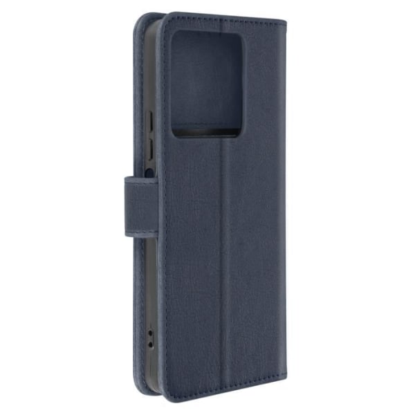Etui til Xiaomi Redmi Note 13 5G - AVIZAR - Tegnebog og videounderstøttelse - Midnight Blue Blå