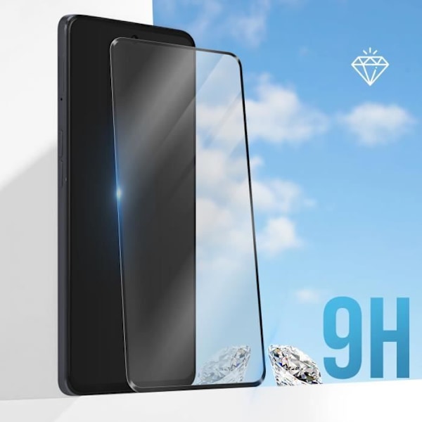 Härdat glas - AVIZAR - Oppo A98 5G - 9H hårdhet - Ultratunt - Anti-repskydd Svart