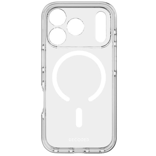 MagSafe Cover - DECODED - iPhone 17 Pro - Hybrid - Stødabsorberende - Gennemsigtig Vit