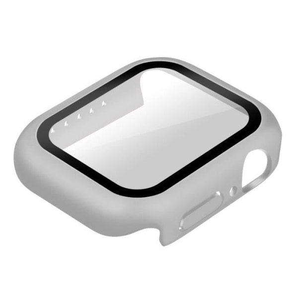 AVIZAR fodral för Apple Watch Series 7 (41 mm) - styvt, ultratunt, skyddsglas - vit