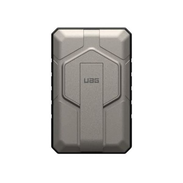 Magnetisk ekstern batteri 10000mAh 20W IPX6 robust med UAG-stativ grå Sort, Titanium